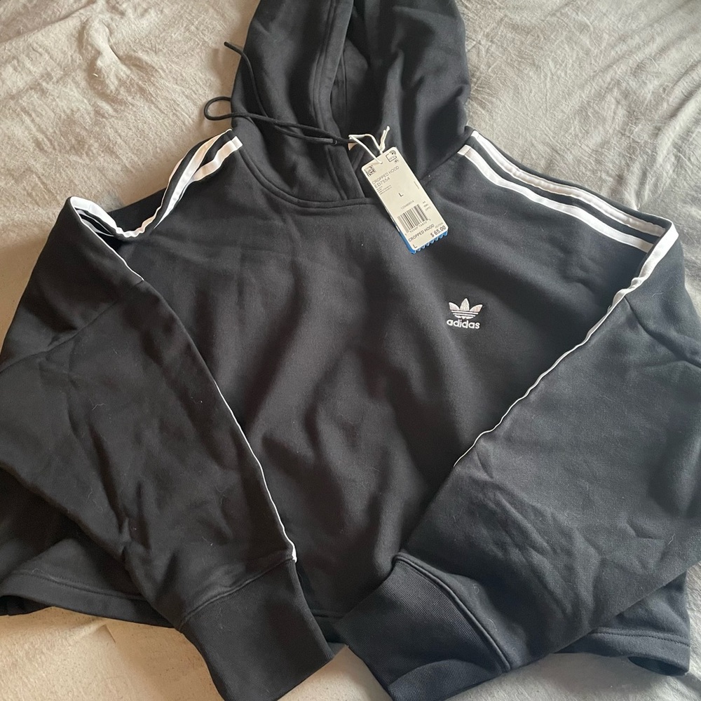 adidas cropped hoodie nwt